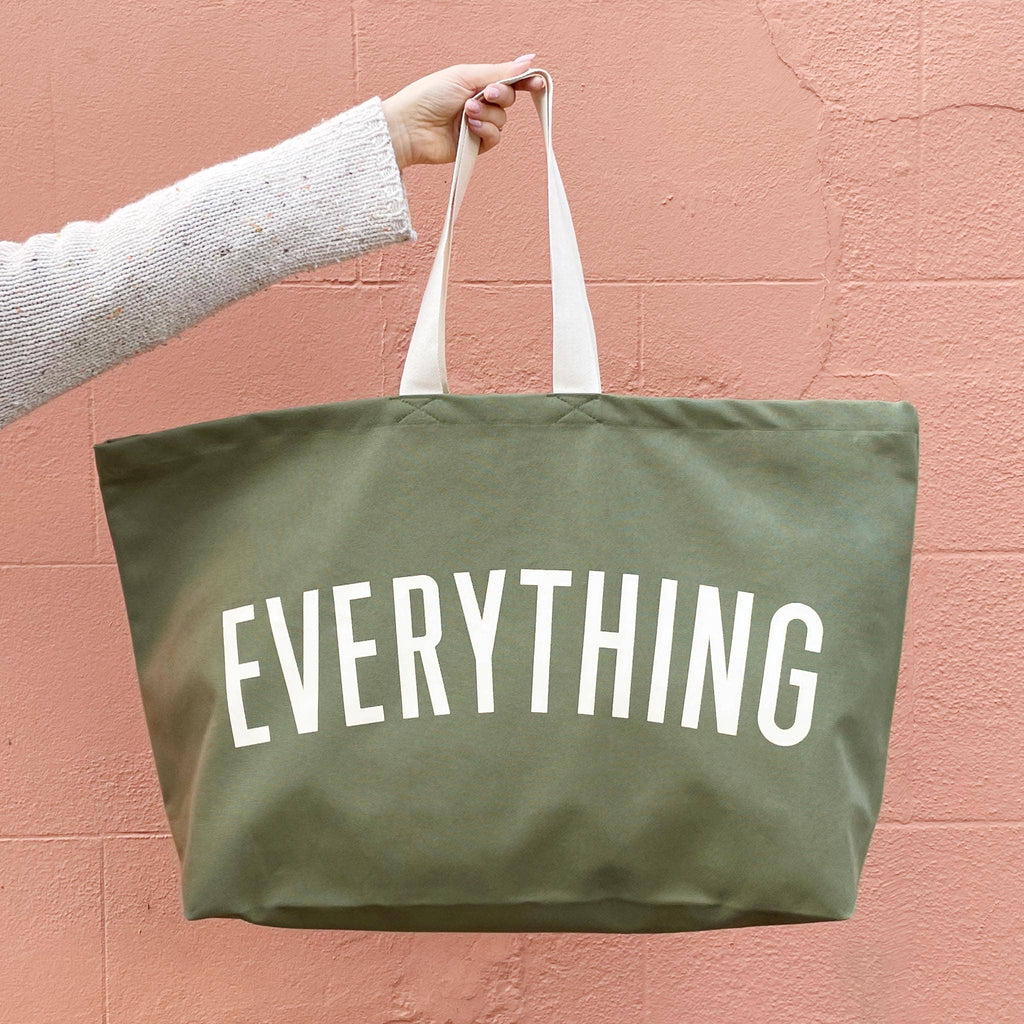 Alphabet Bags - Everything - Olive Green REALLY Big Bag