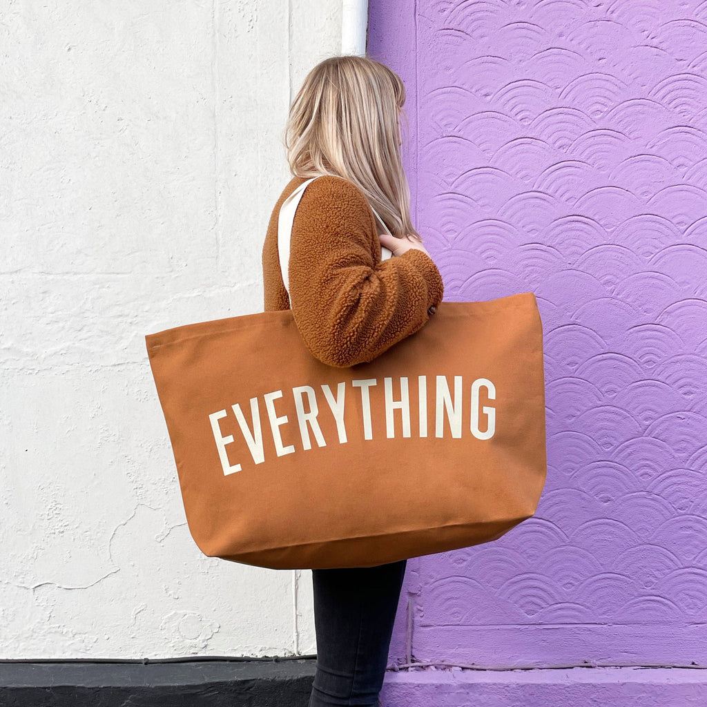 Alphabet Bags - Everything - Tan REALLY Big Bag