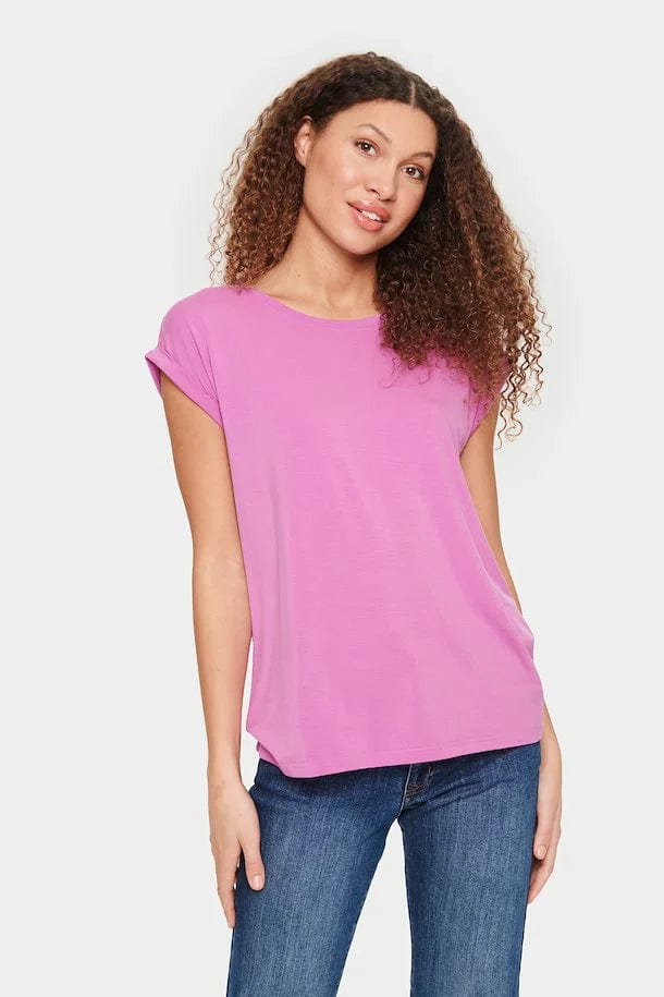 Saint Tropez Relaxed T Shirt Radiant Orchid