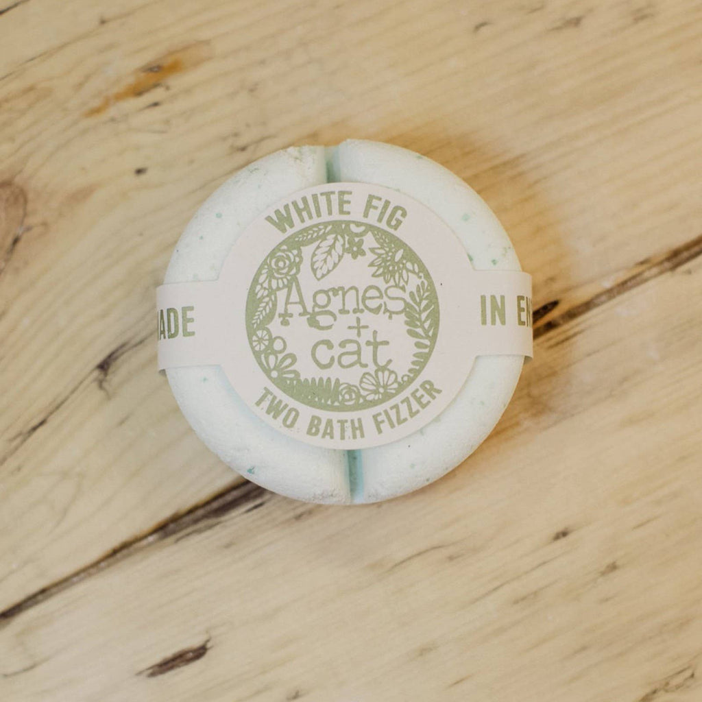 Agnes + Cat - 210g Bath Fizzer Fresh - White Fig