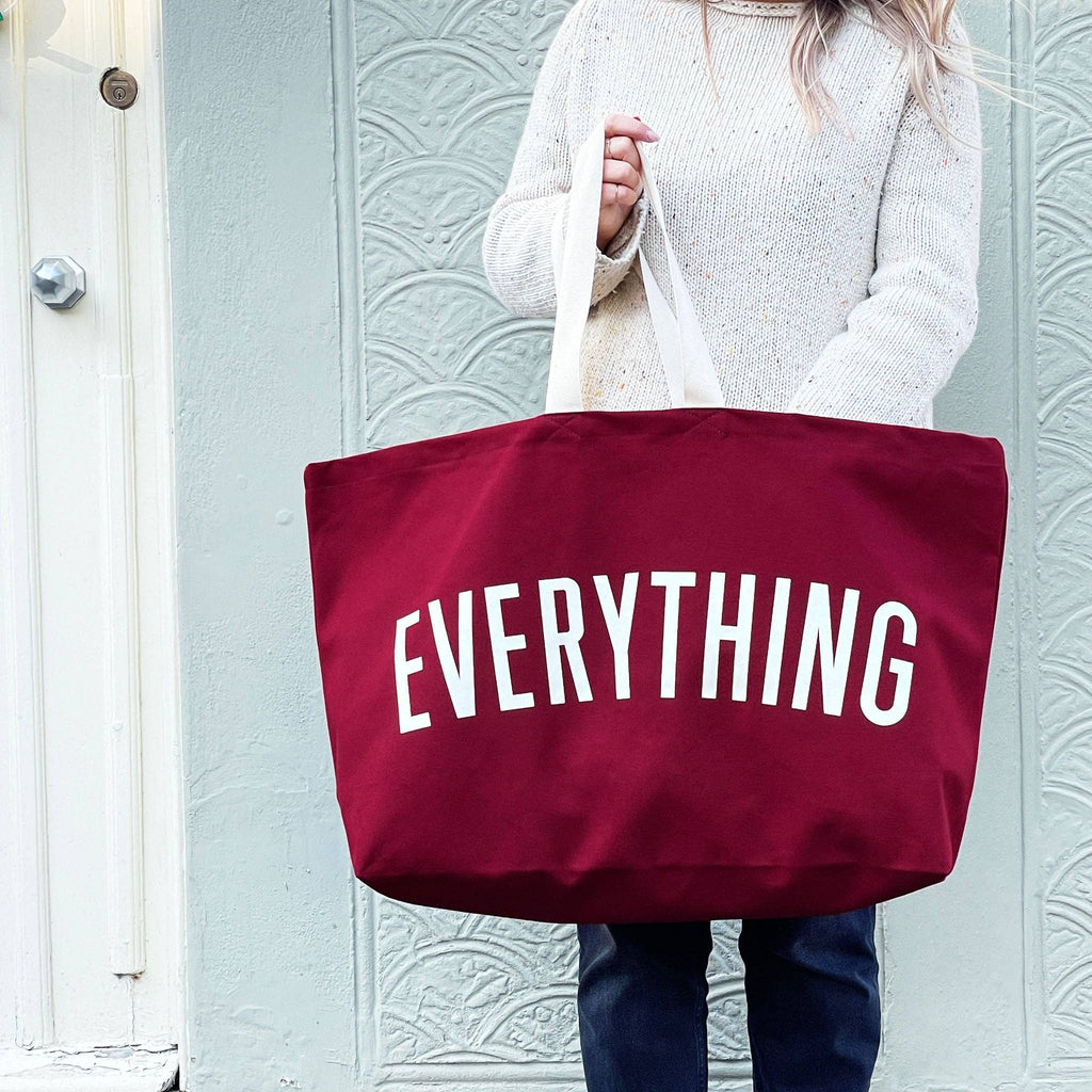 Alphabet Bags - Everything - Burgundy REALLY Big Bag