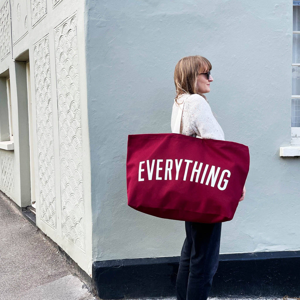 Alphabet Bags - Everything - Burgundy REALLY Big Bag
