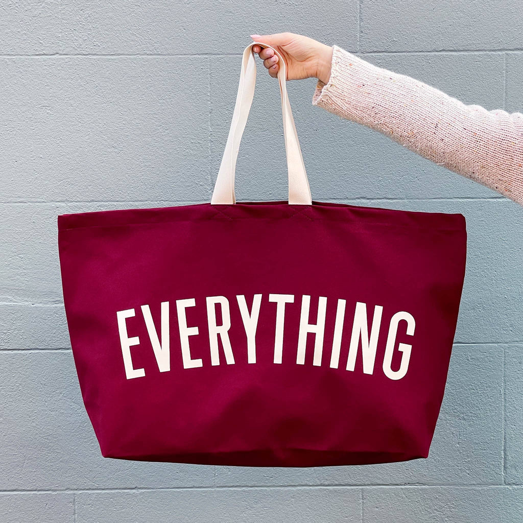 Alphabet Bags - Everything - Burgundy REALLY Big Bag