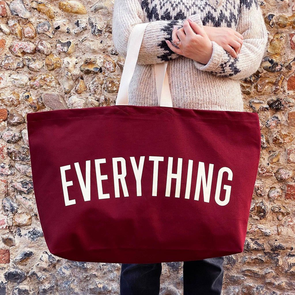 Alphabet Bags - Everything - Burgundy REALLY Big Bag