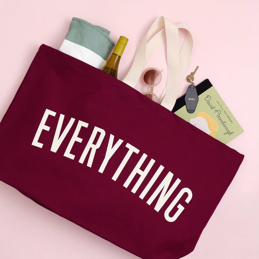 Alphabet Bags - Everything - Burgundy REALLY Big Bag