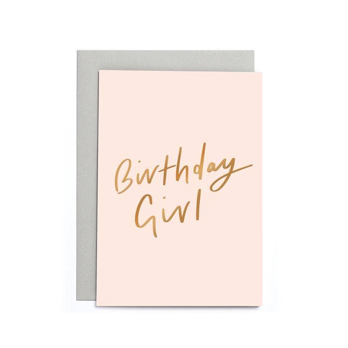 Birthday Girl Small Card - Birthday Card for Girl