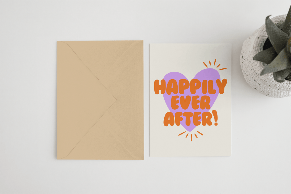 Blue Iris Designs Co - Happily ever after A6/5x7 card A6 / Card Clasp (Plastic Free)