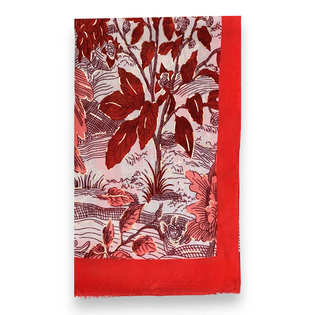 Cotton Blend Print Scarf Various