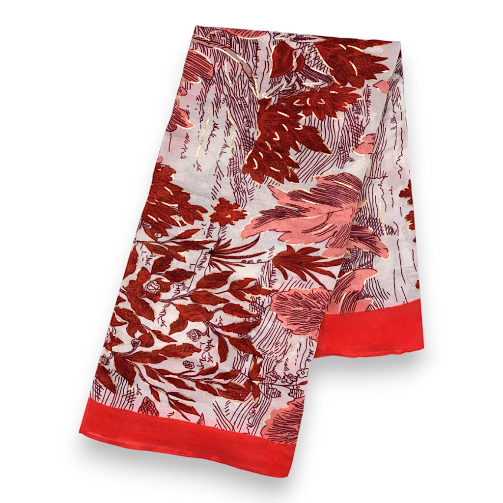 Cotton Blend Print Scarf Various