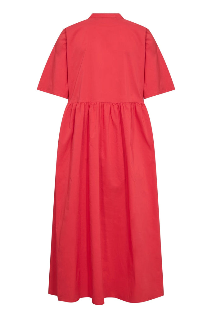 Culture Cotton Midi Dress Red