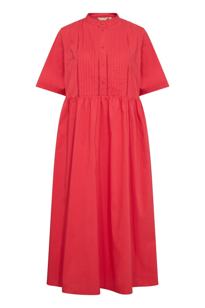 Culture Cotton Midi Dress Red