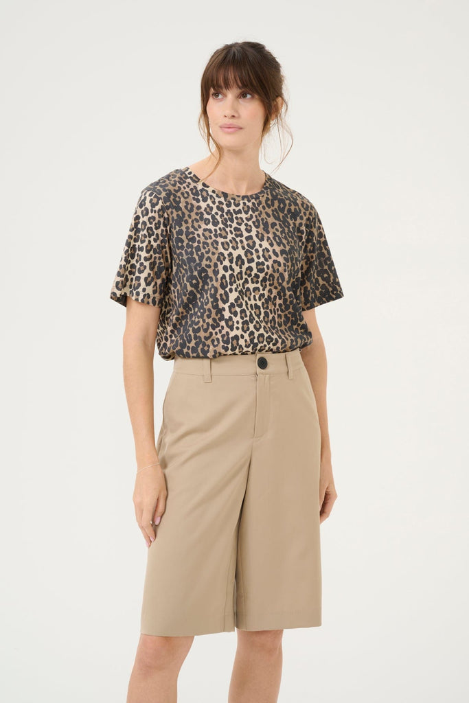 Culture Cotton T Shirt Leopard