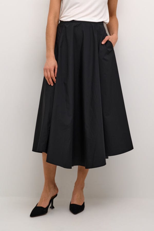 Culture Full Midi Skirt Black