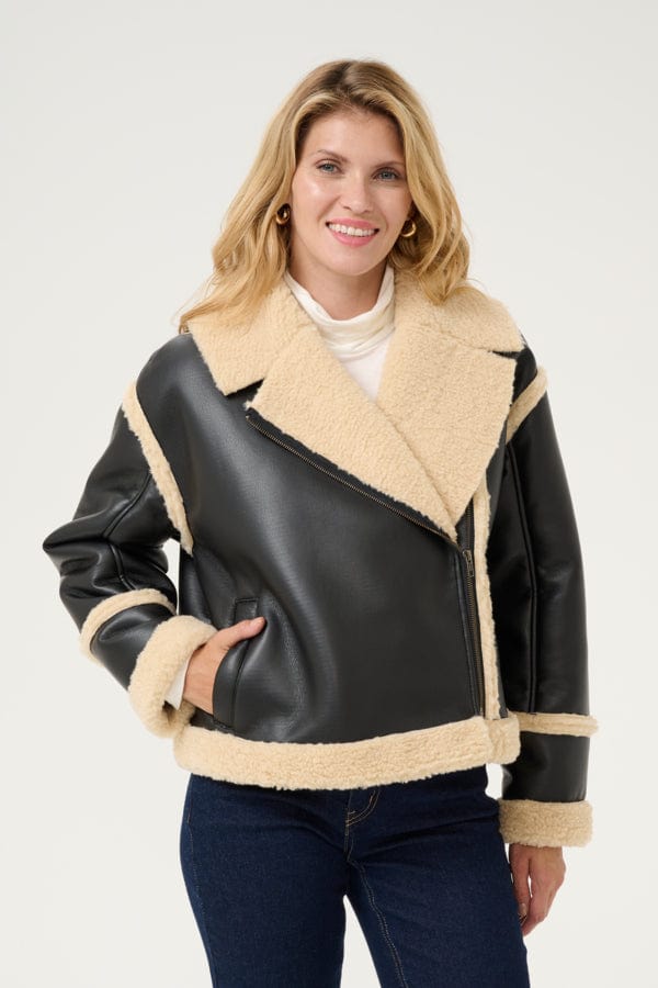 Culture Jacket Black Cream