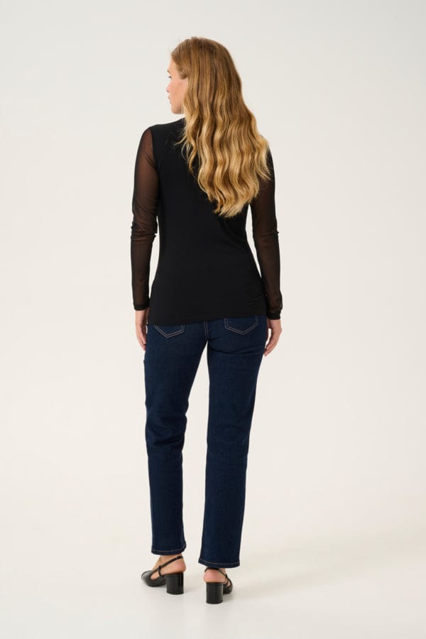 Culture Mesh Top Black