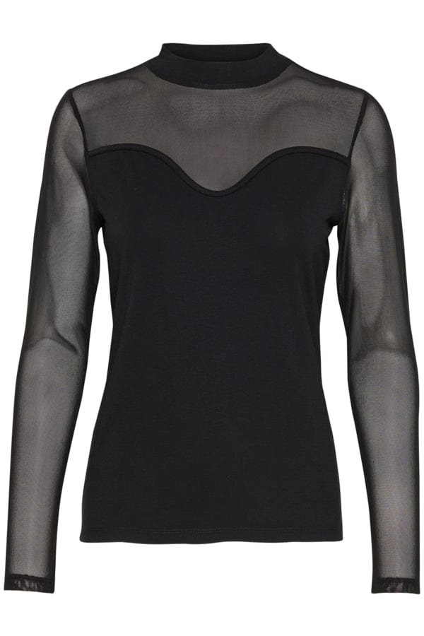 Culture Mesh Top Black