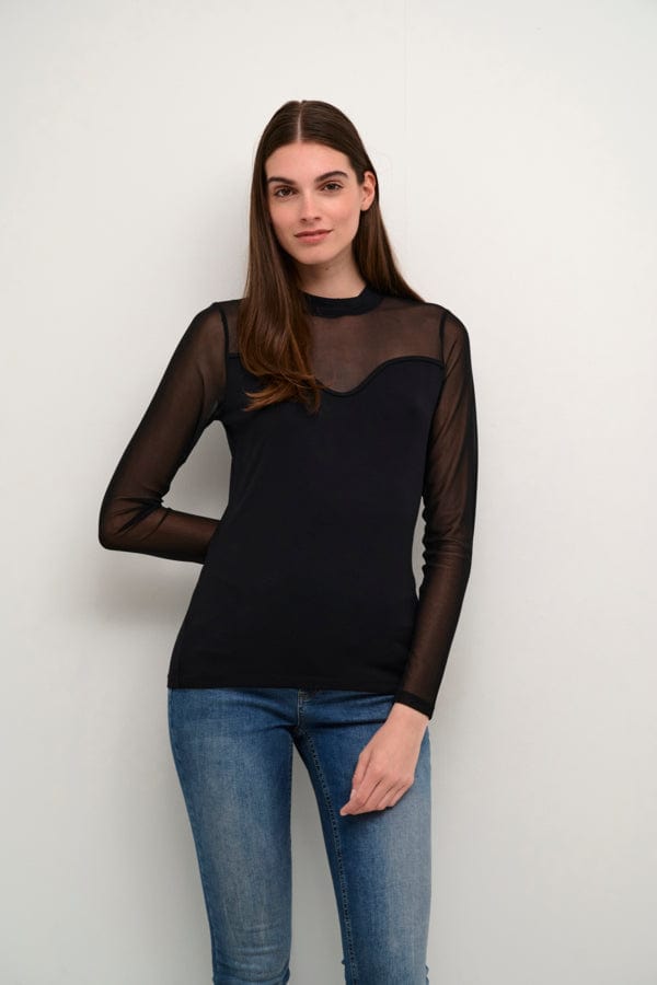 Culture Mesh Top Black