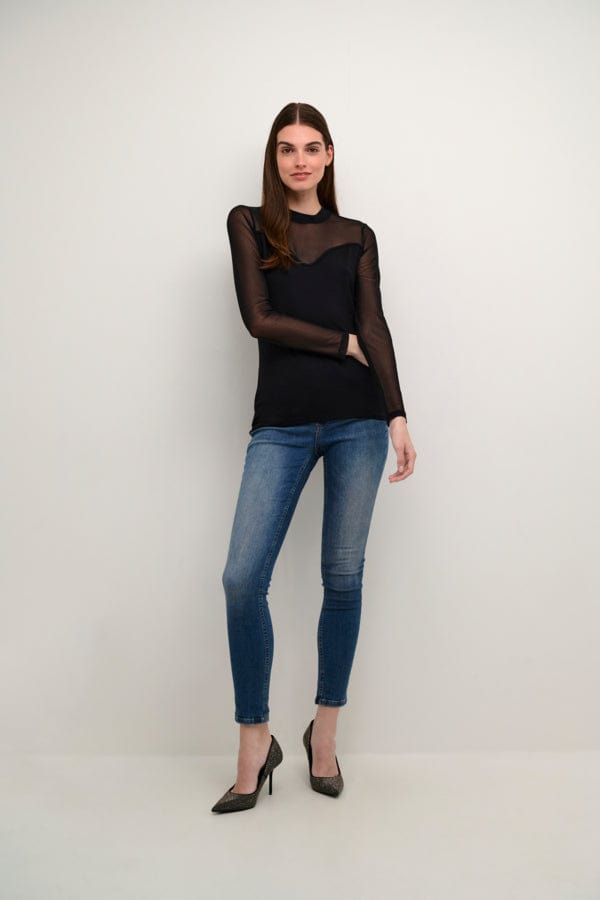 Culture Mesh Top Black