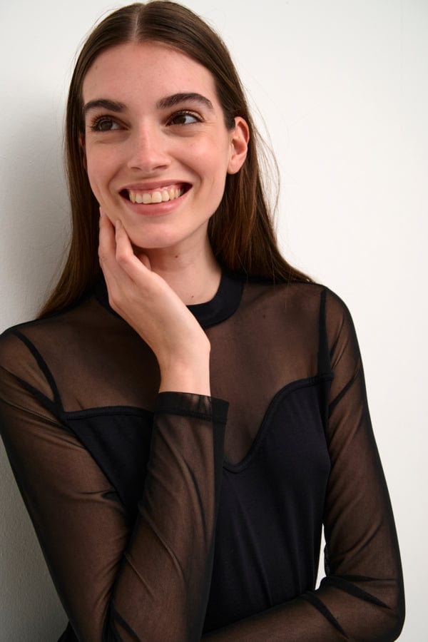 Culture Mesh Top Black