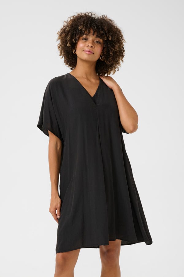 Culture Simple Relaxed Dress Black