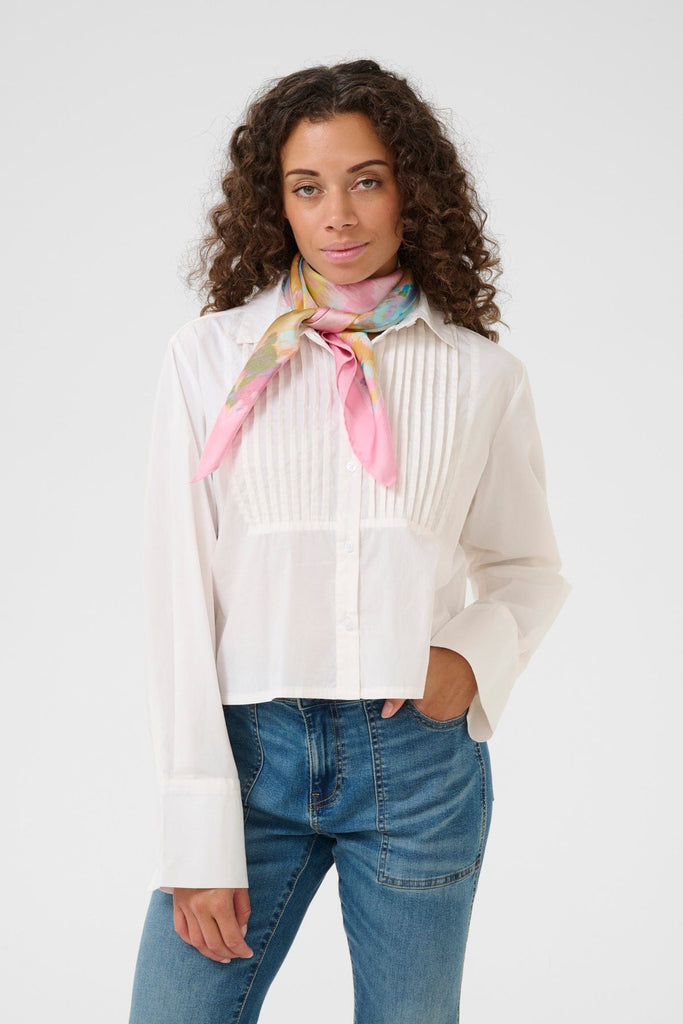 Culture Square Neck Scarf Various Prints