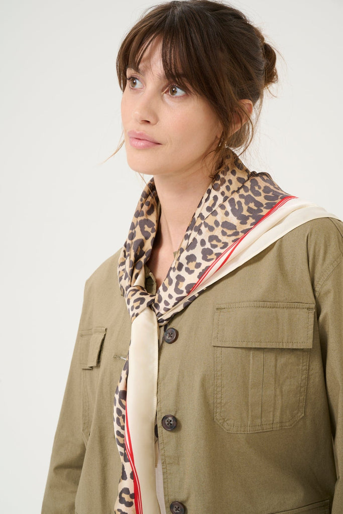 Culture Square Neck Scarf Various Prints