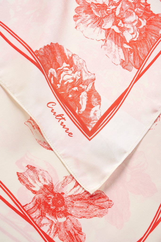 Culture Square Neck Scarf Various Prints
