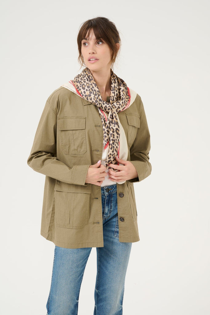 Culture Square Neck Scarf Various Prints