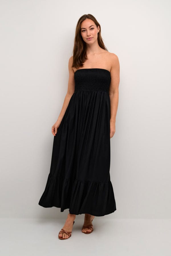 Culture Strapless Maxi Dress Black