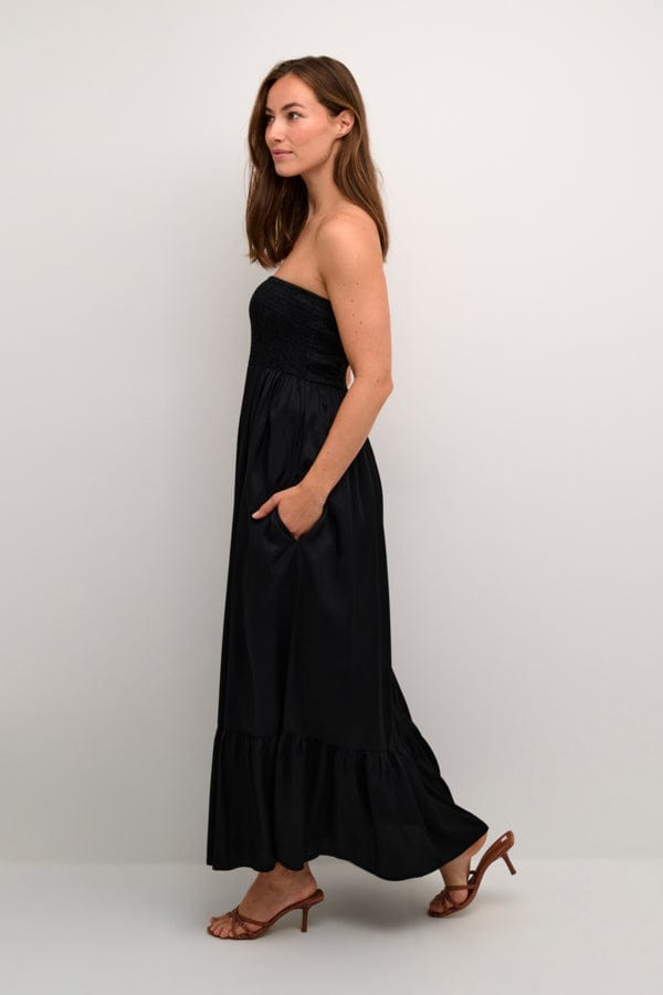 Culture Strapless Maxi Dress Black
