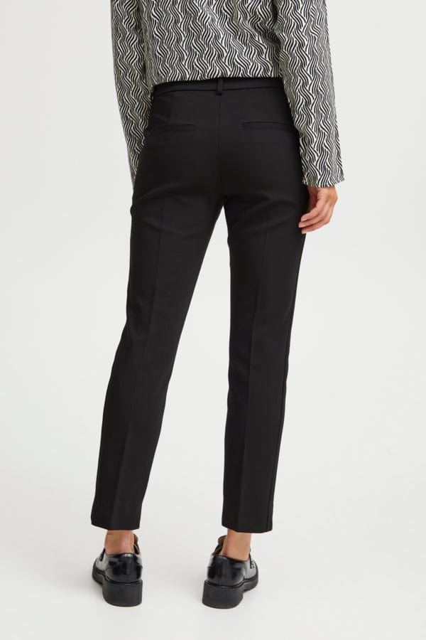 Fransa Black Tailored Trousers Black