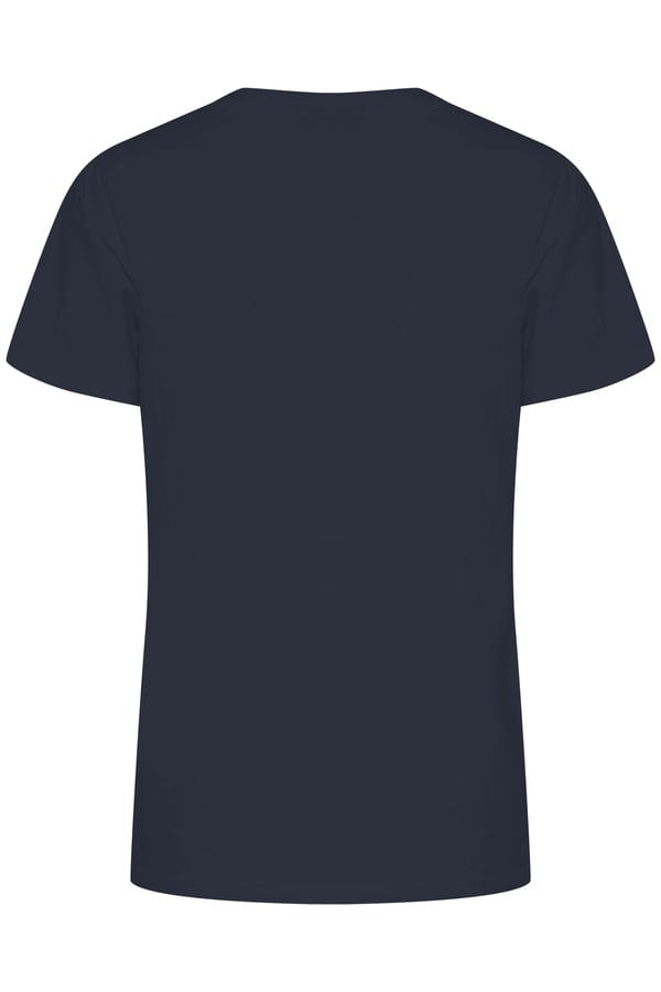 Fransa Cotton T-Shirt Navy
