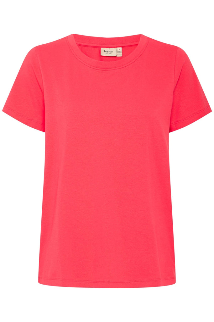 Fransa Cotton T Shirt Teaberry