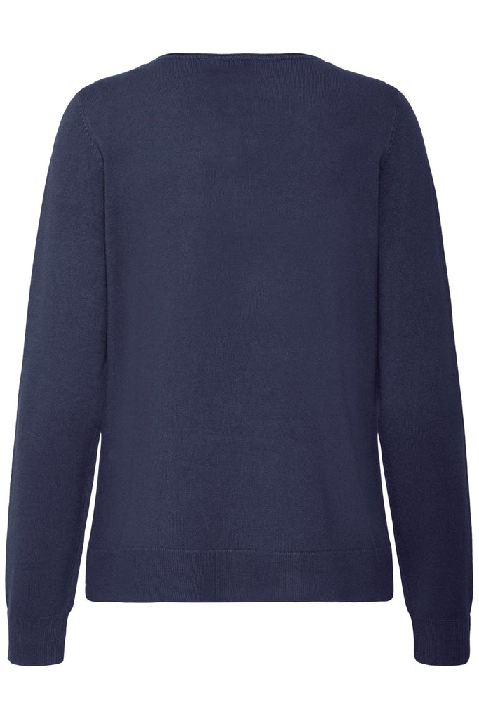 Fransa Fine Knit Jumper Navy