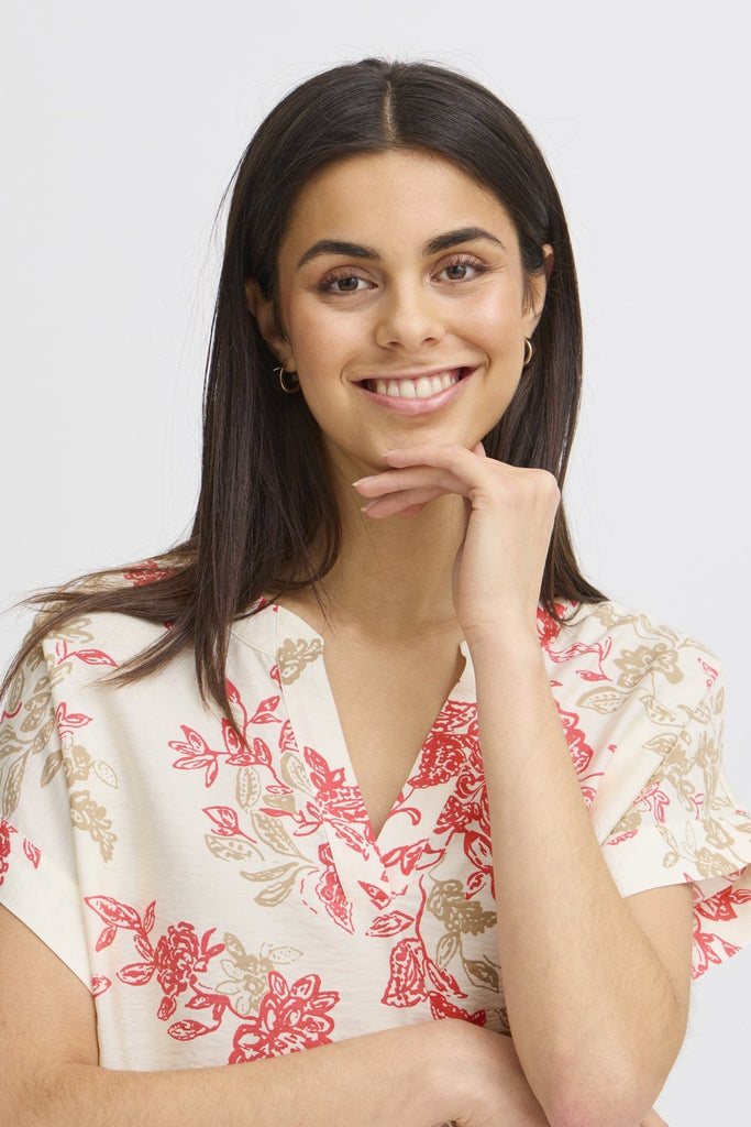 Fransa Floral Blouse Multi