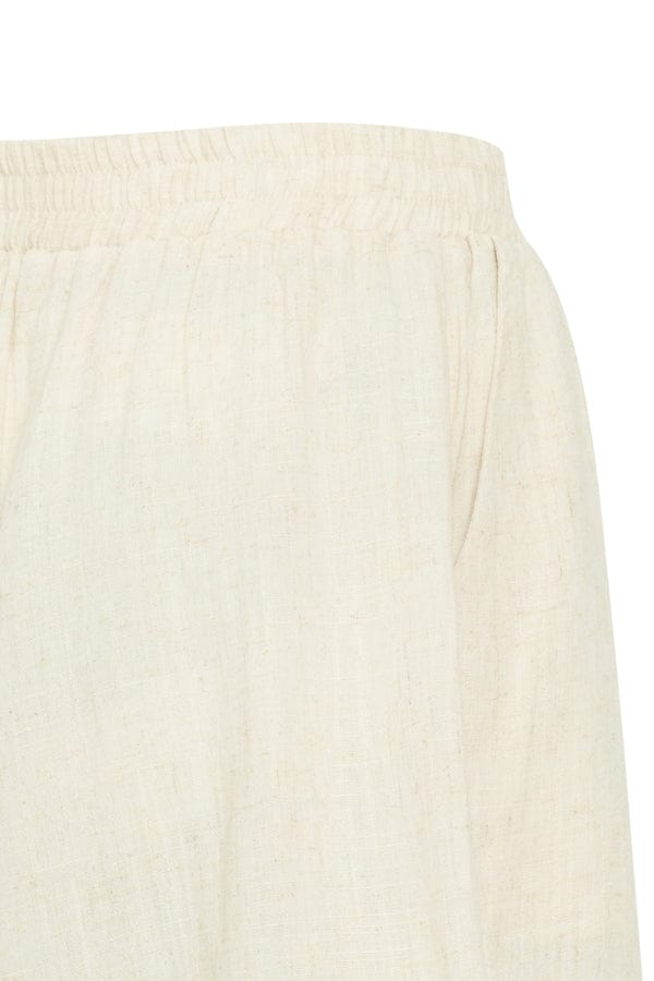 Fransa Linen Blend Shorts Birch