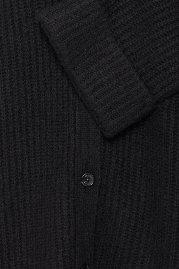 Fransa Long Cardigan Black