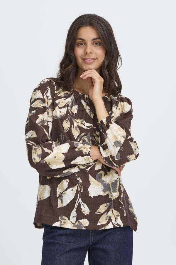 Fransa Printed Blouse Multi