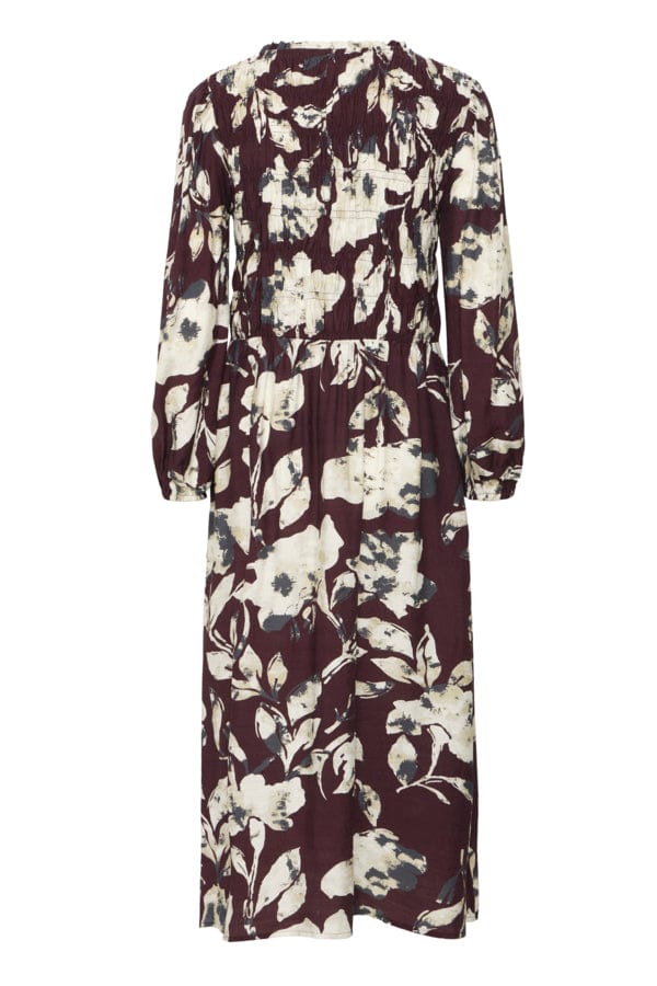 Fransa Shirred Midi Dress Multi