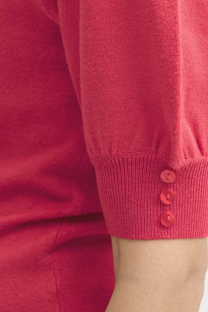 Fransa Short Sleeved Top Teaberry