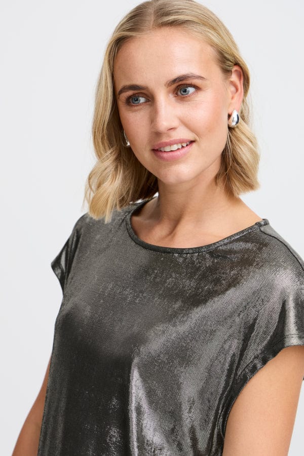 Fransa Slinky Top Gunmetal