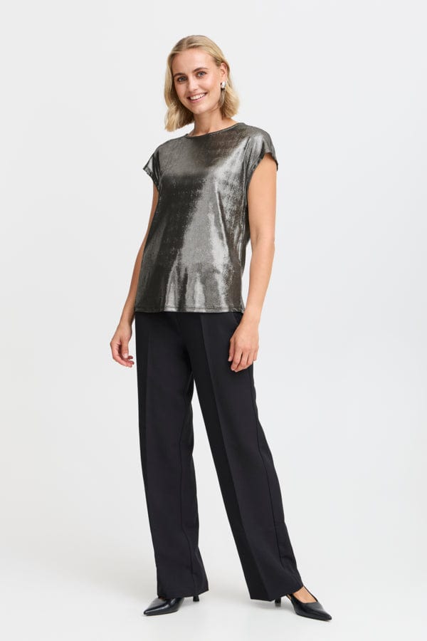 Fransa Slinky Top Gunmetal