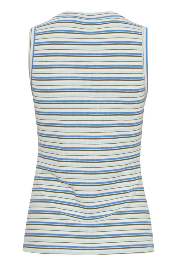 Fransa Stripe Vest Top Multi