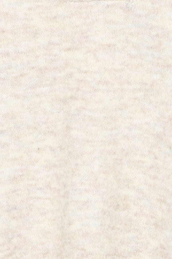 Fransa V Neck Jumper Beige Melange