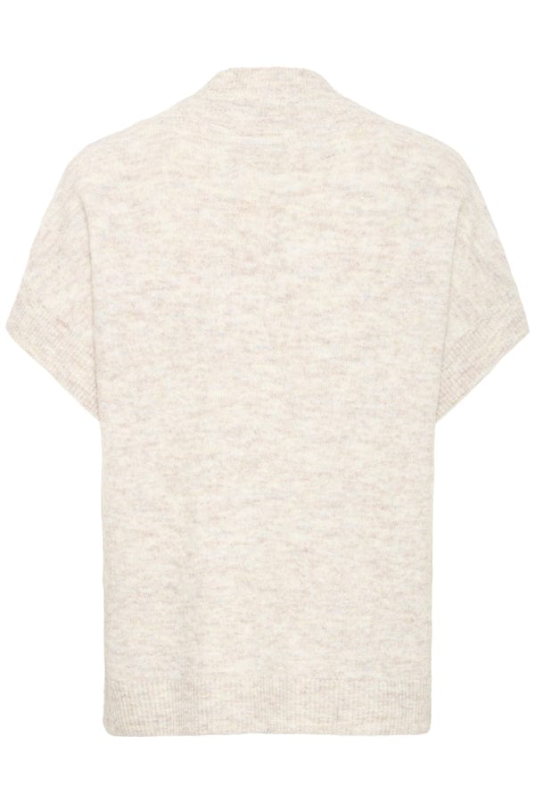 Fransa V Neck Jumper Beige Melange
