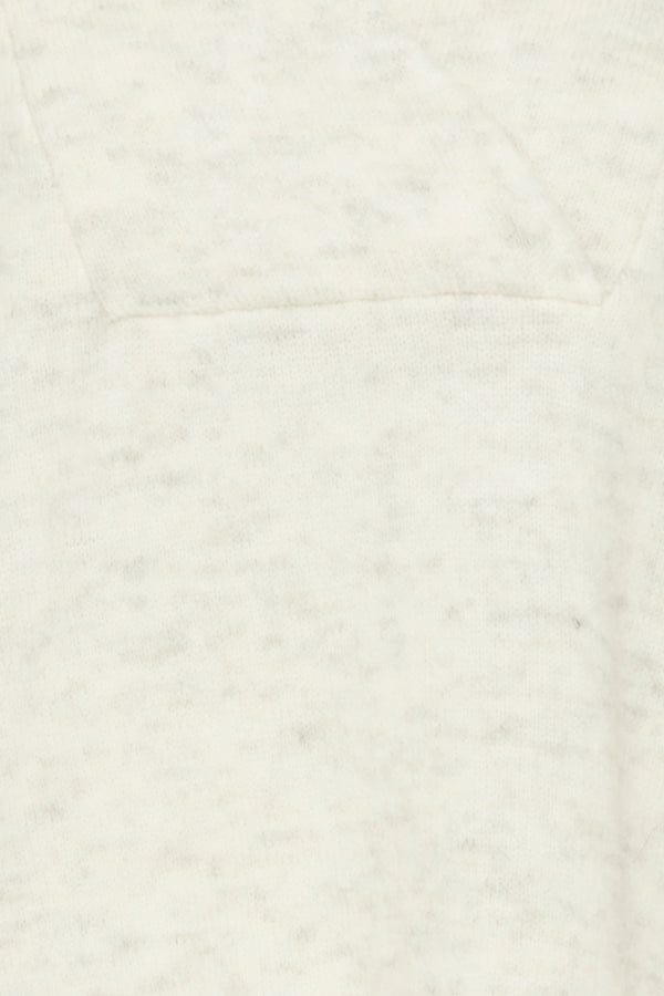 Fransa V Neck Slouchy Jumper Beige Melange