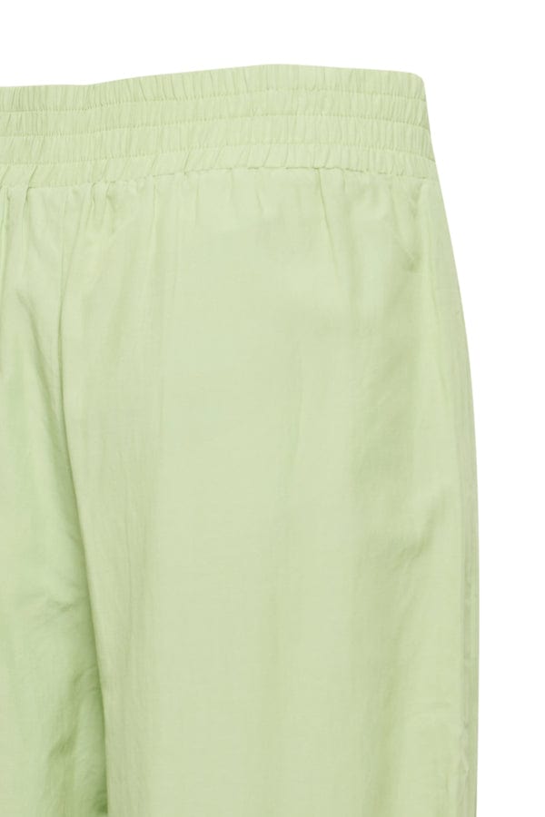 Fransa Wide Leg Cropped Trousers Mint Green