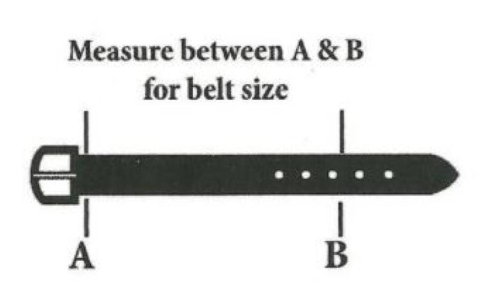 Hydestyle London - Black Hair-On-Hide Womens Leather Belt 85