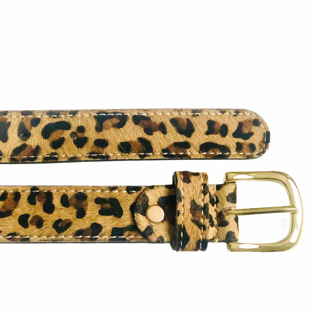 Hydestyle London - Leopard Hair-On-Hide Womens Leather Belt 75