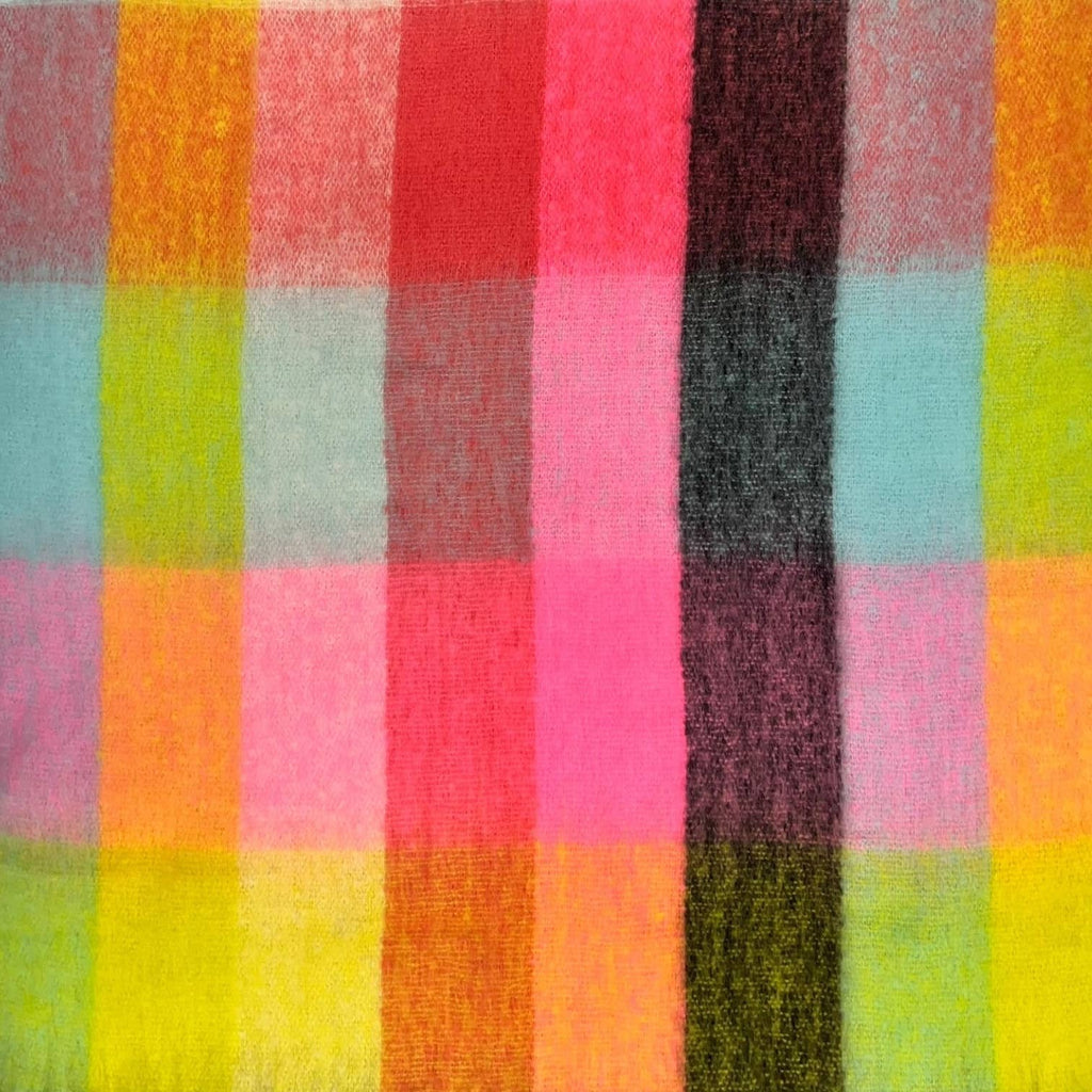 London Scarves - Extra Long multi fluffy blanket wool blend